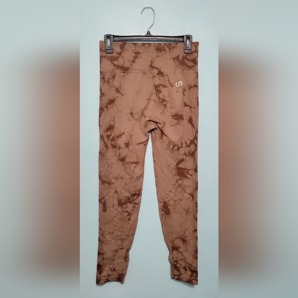 Nwt Curves N Combat Boots | Seamless Leggings w/Booty Scrunch | Brown Ma… - Picture 4 of 7
